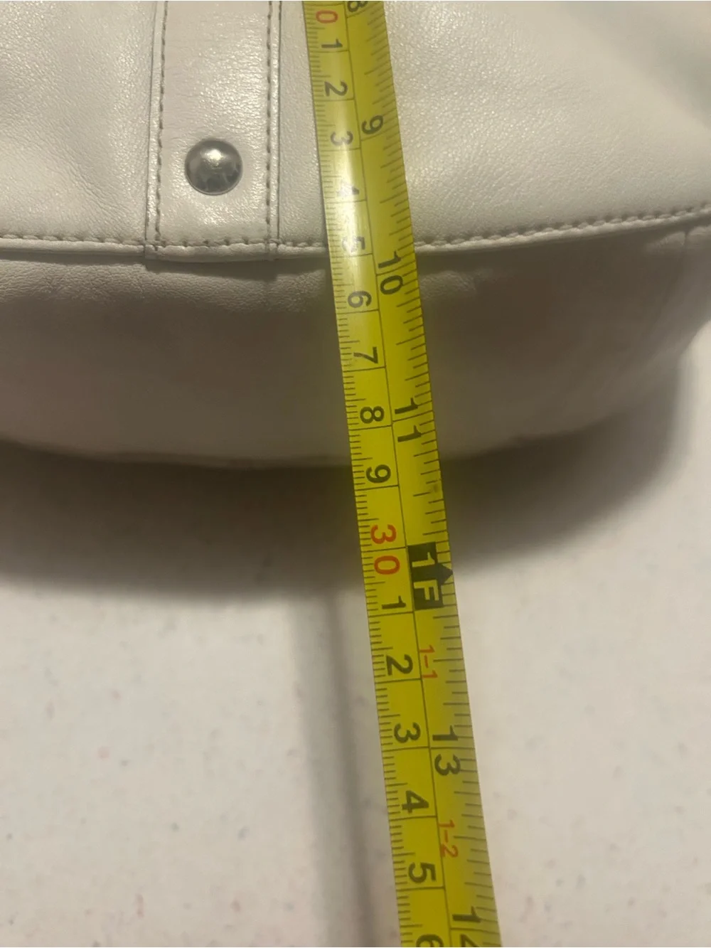 Coach Classic Cream Leather Shoulder Bag